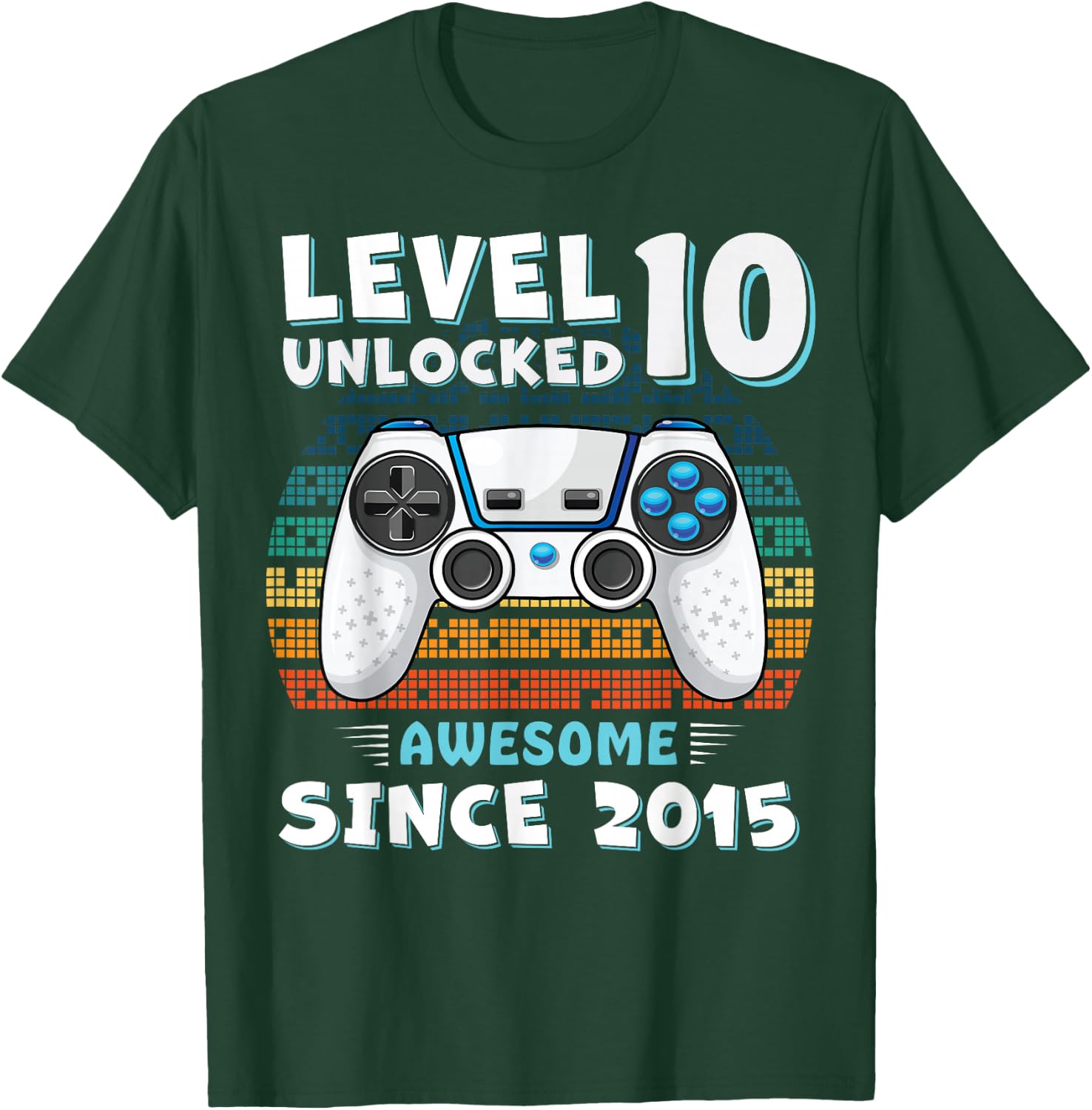 10 Year Old BDay Decorations Son Boy 10yr 2015 10th Birthday T-Shirt - T-Shirt | Forest