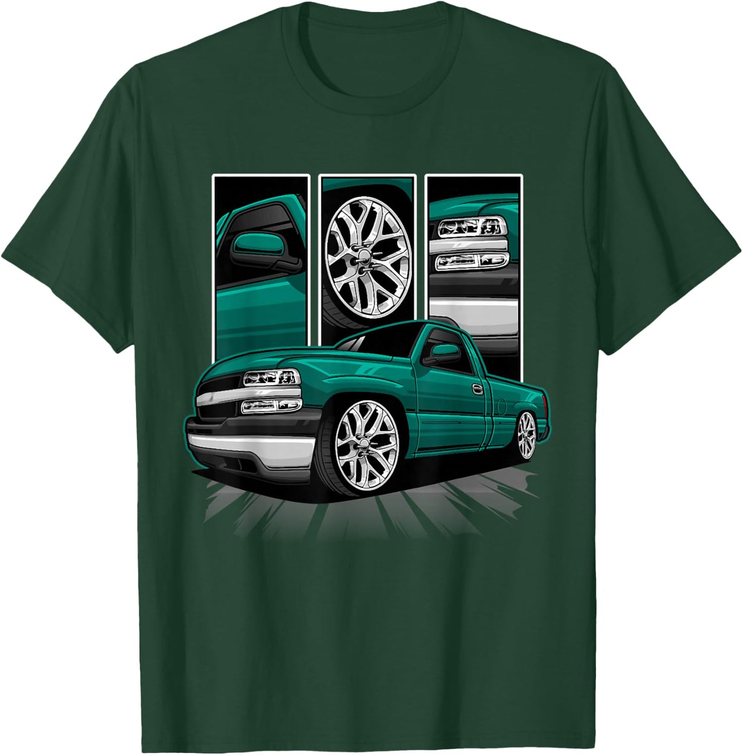 GMT800 1500 Truck 90S K1500 C1500 GMT400 T-Shirt - T-Shirt | Forest