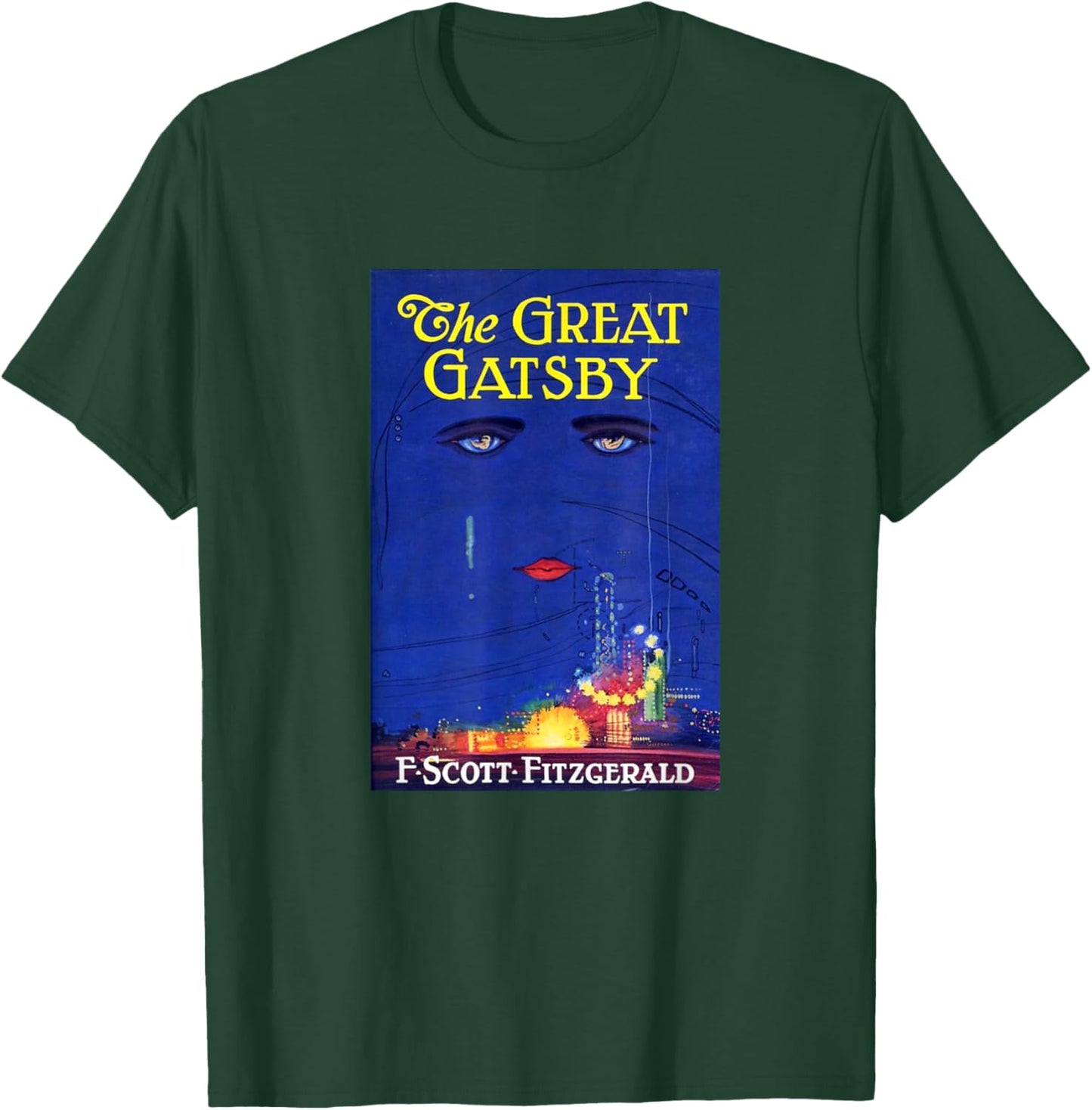 The Great Gatsby , Small, Black T-Shirt - T-Shirt | Forest