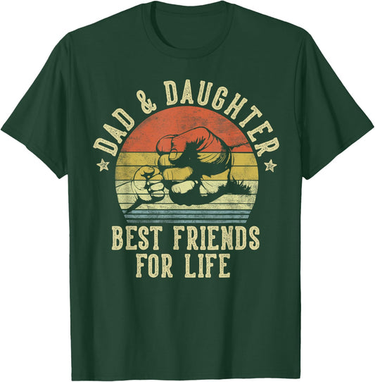 Dad and Daughter Best Friends for Life Funny Dad , Small, Black T-Shirt - T-Shirt | Forest