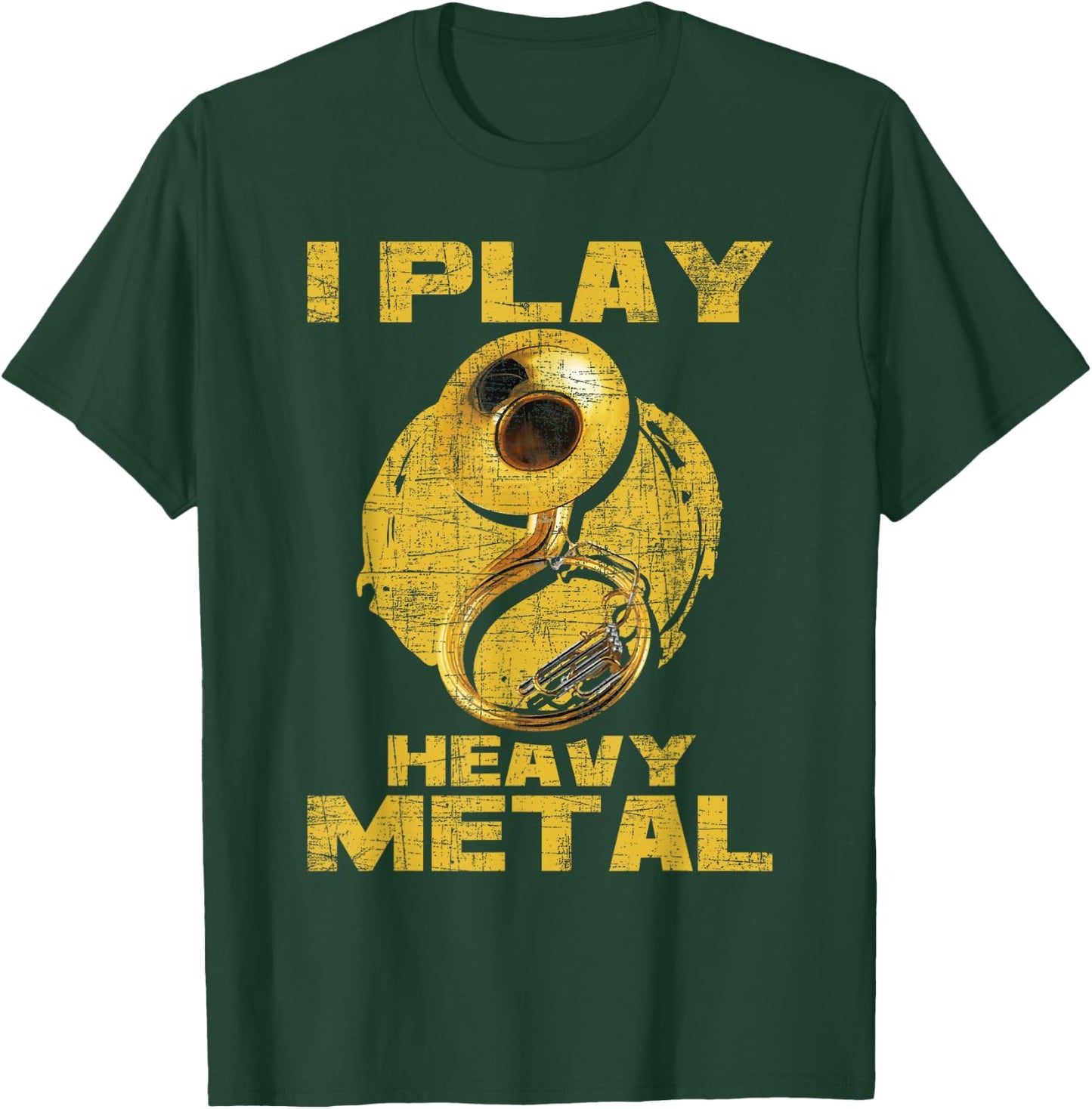 I Play Heavy Metal - Sousaphone Brass Band Player T-Shirt - T-Shirt | Forest