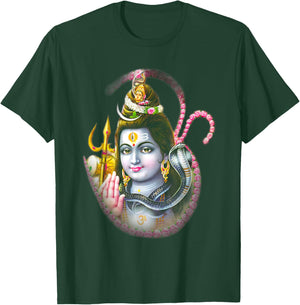 Yoga Shirts Spiritual Hindu God Krishna Meditation T-Shirt - T-Shirt | Forest