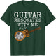 Guitar Resonates With Me, Resonator Guitar, Slide Guitarist T-Shirt - T-Shirt | Forest