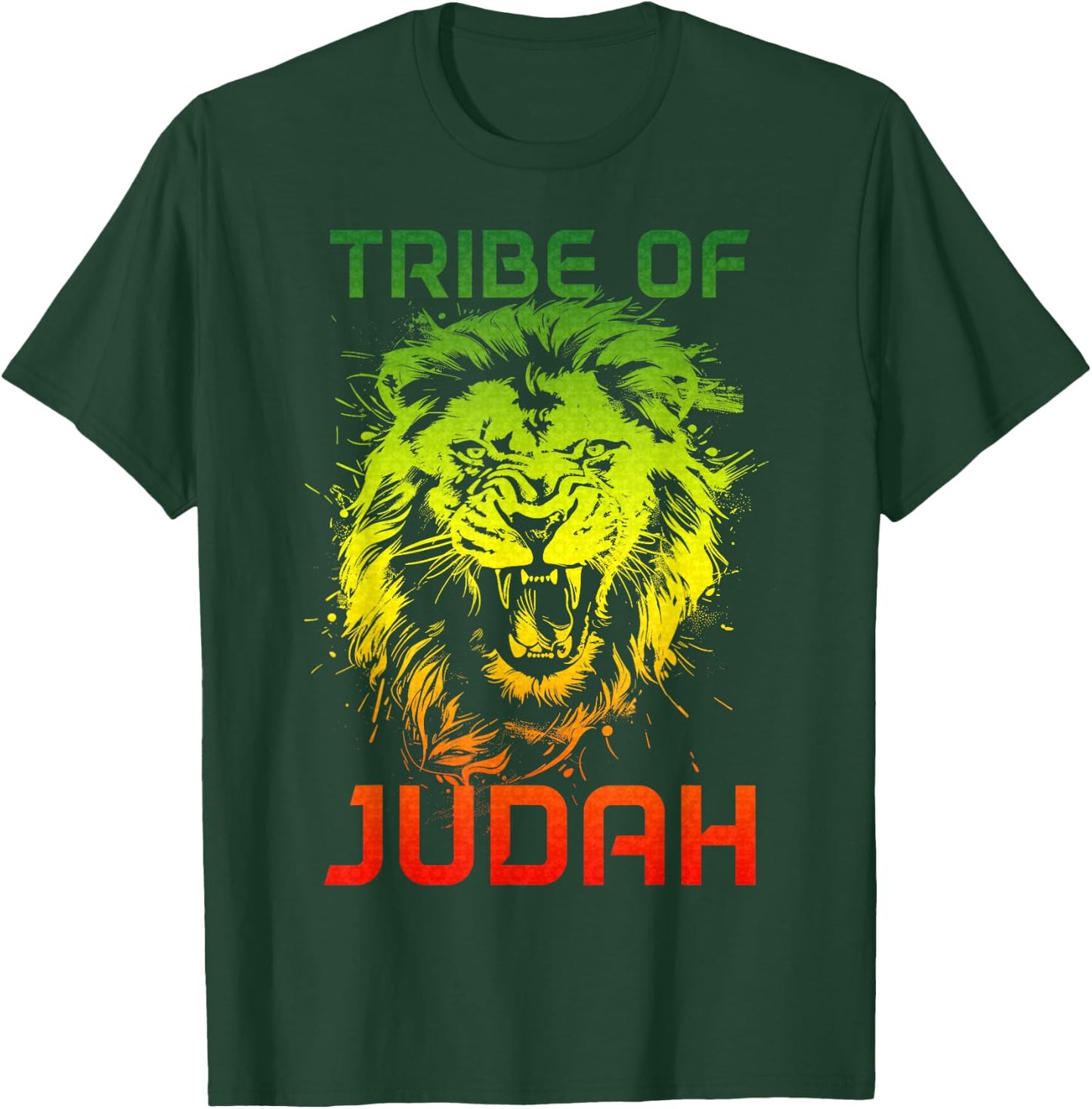 Lion Of Judah Tribe Hebrew Israelite Reggae African YHWH T-Shirt - T-Shirt | Forest