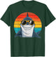 Kids Shark Face Open Mouth Cool Retro Toddler Boys Shark T-Shirt - T-Shirt | Forest