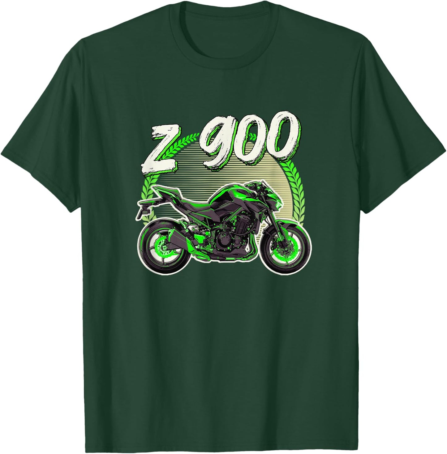 Z900 Motorcycle Biker T-Shirt - T-Shirt | Forest