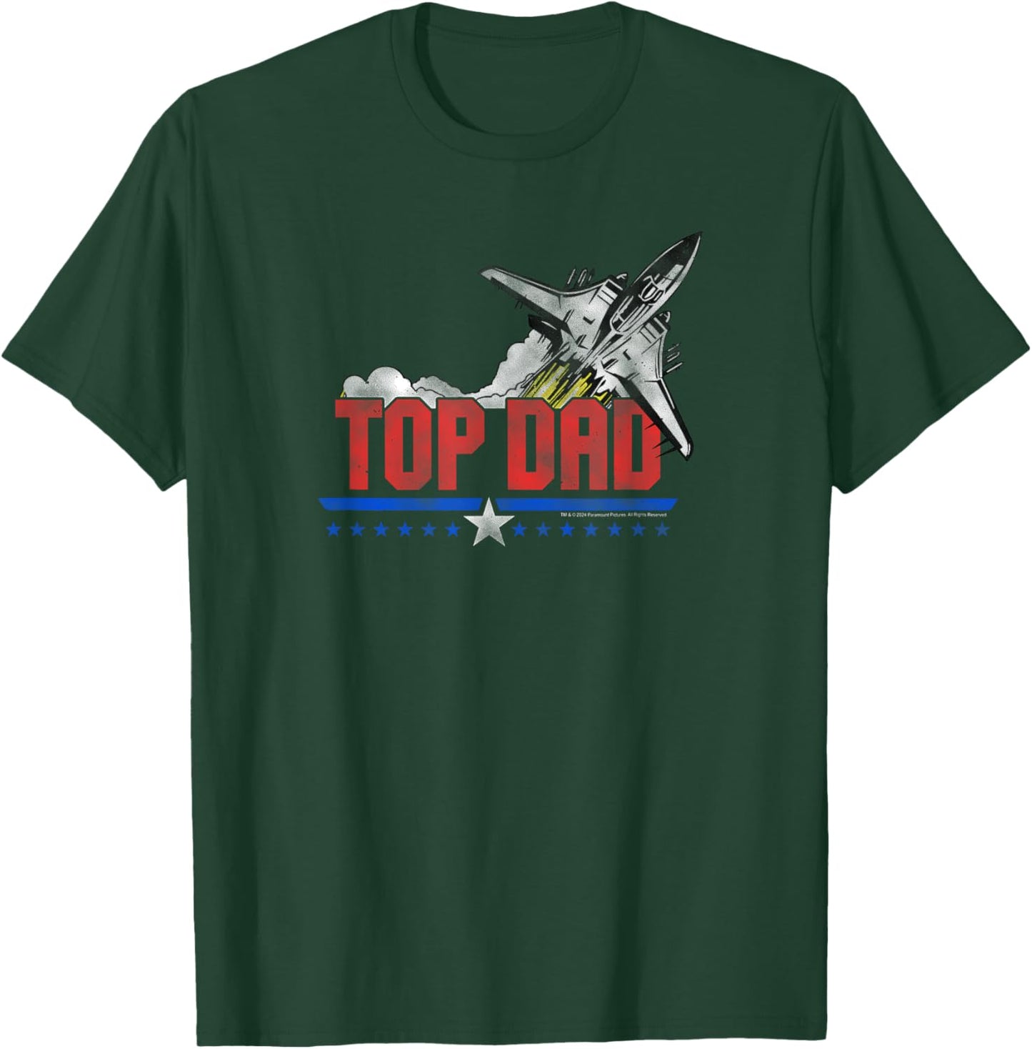 Top Gun Top Dad Father's Day Fighter Jet Action Movie T-Shirt - T-Shirt | Forest