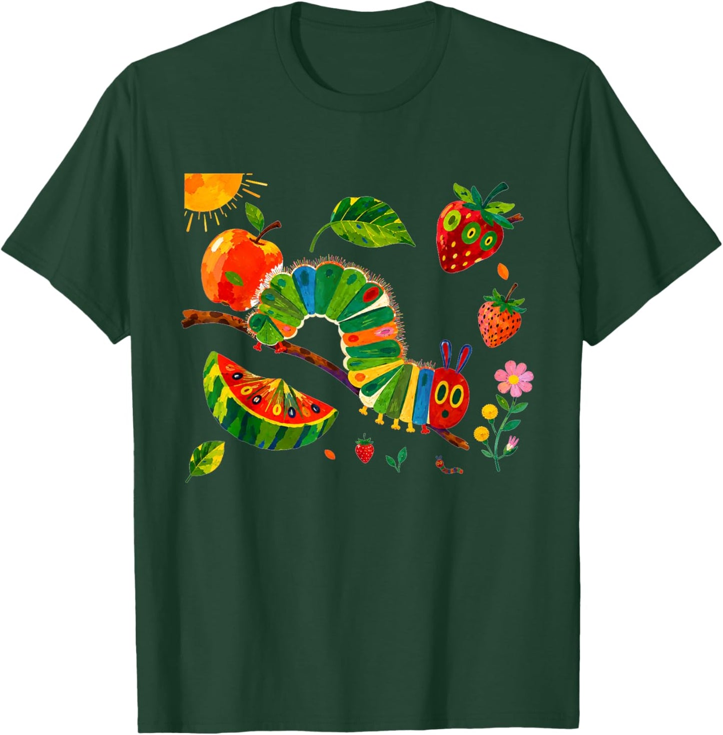 Flower Cute Caterpillar Costume Garden Floral Bug Lover Kid T-Shirt - T-Shirt | Forest