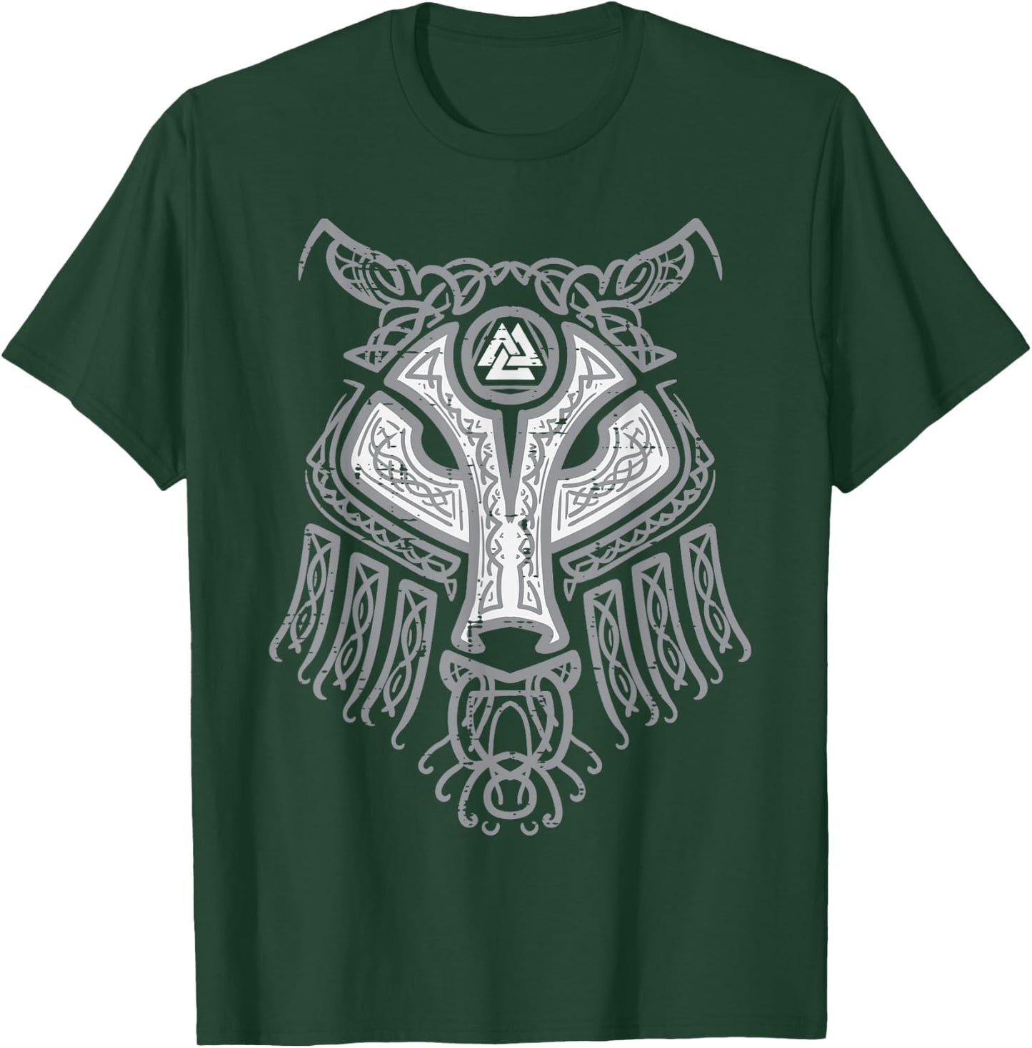 Viking Fenrir Wolf Odin Symbol Norse Mythology Men Women Kid T-Shirt - T-Shirt | Forest