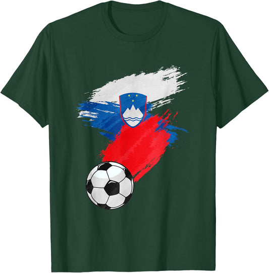 Slovenia Soccer Football Flag T-Shirt - T-Shirt | Forest