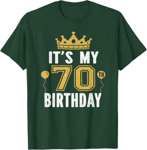 It's My 70th Birthday Gift 70 Years Old Man and Woman T-Shirt - T-Shirt | Forest