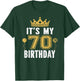 It's My 70th Birthday Gift 70 Years Old Man and Woman T-Shirt - T-Shirt | Forest