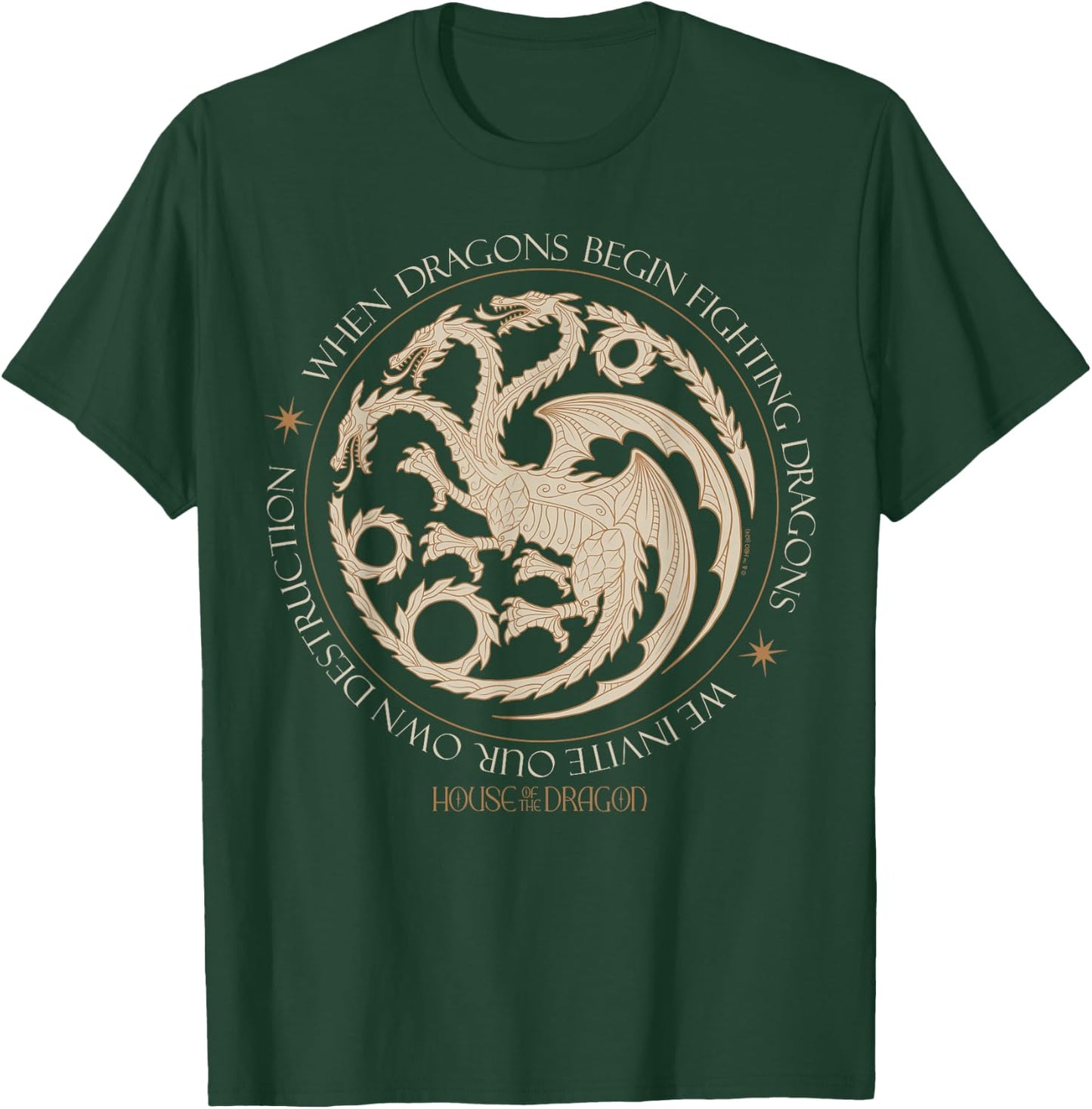 House Of The Dragon - When Dragons Begin Fighting T-Shirt - T-Shirt | Forest