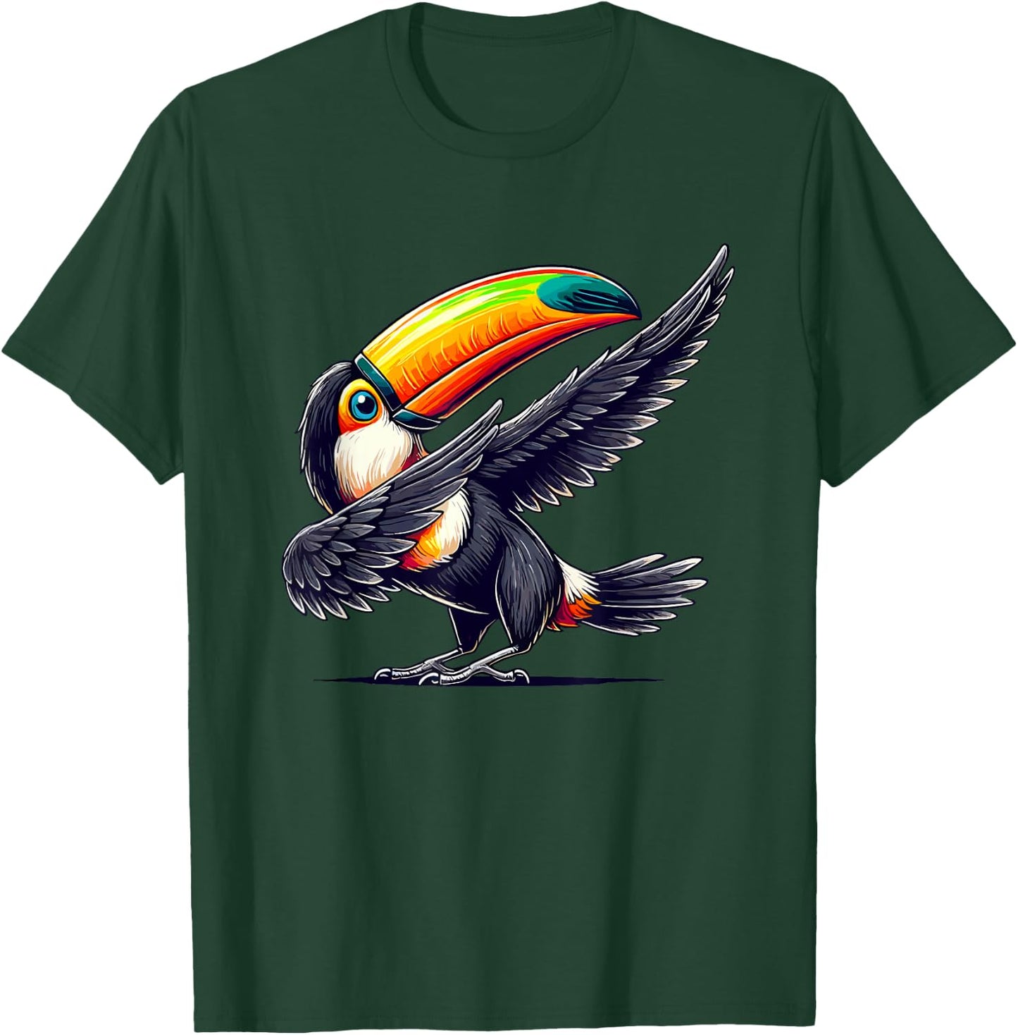 Toucan Dabbing | Tropical Bird, For Kids & Cute Toucan T-Shirt - T-Shirt | Forest