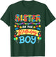 Sister of the Birthday Boy Building Blocks Bricks Family T-Shirt - T-Shirt | Forest