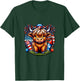 4th of July Highland Cow Patriotic Cute Cow Farmer T-Shirt - T-Shirt | Forest