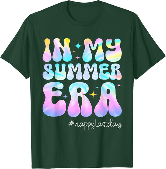 Happy Last Day of School In My Summer Era Teacher Kids T-Shirt - T-Shirt | Forest
