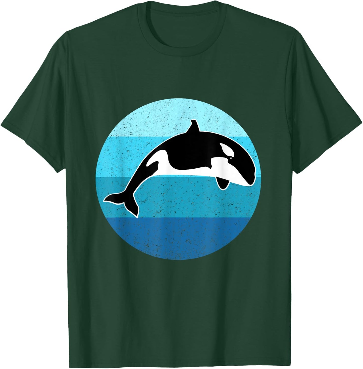 Orca Whale Whale Ocean Animal Retro Cetacean Lover T-Shirt - T-Shirt | Forest