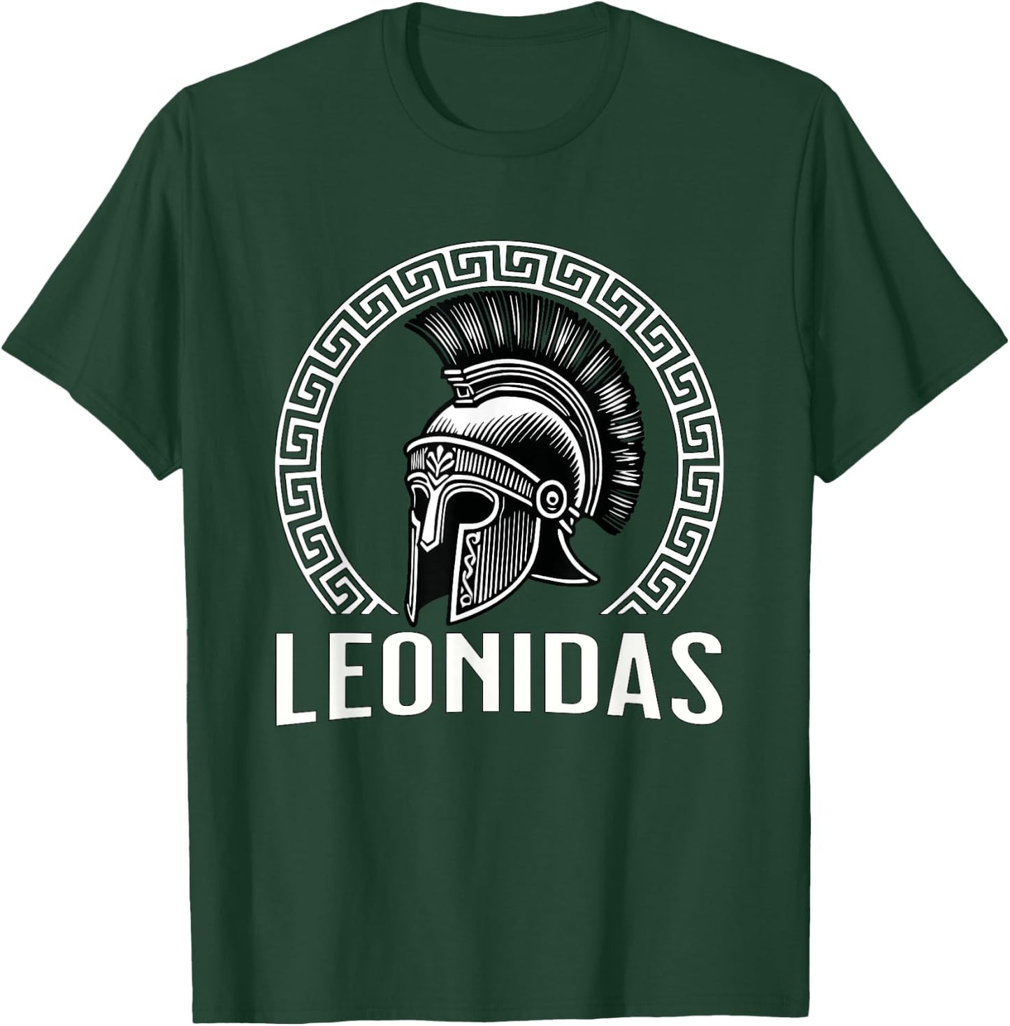 Leonidas King of Sparta Ancient Spartan Helmet T-Shirt - T-Shirt | Forest