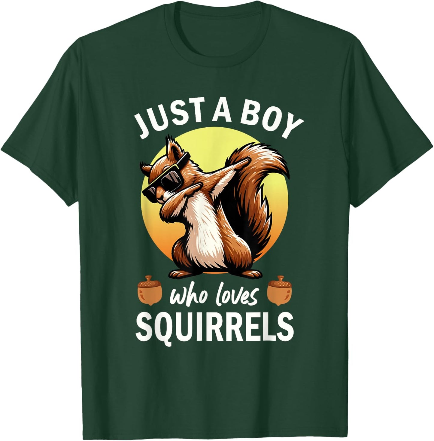 Just A Boy Who Loves Squirrels T-Shirt - T-Shirt | Forest