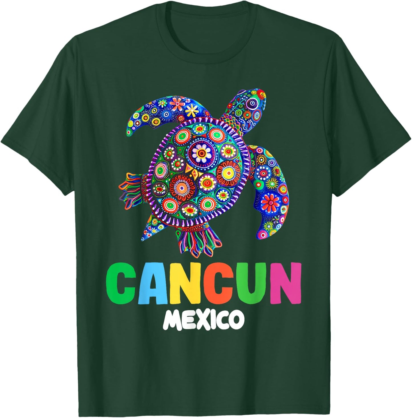 Cancun Mexico Sea Turtle T-Shirt - T-Shirt | Forest