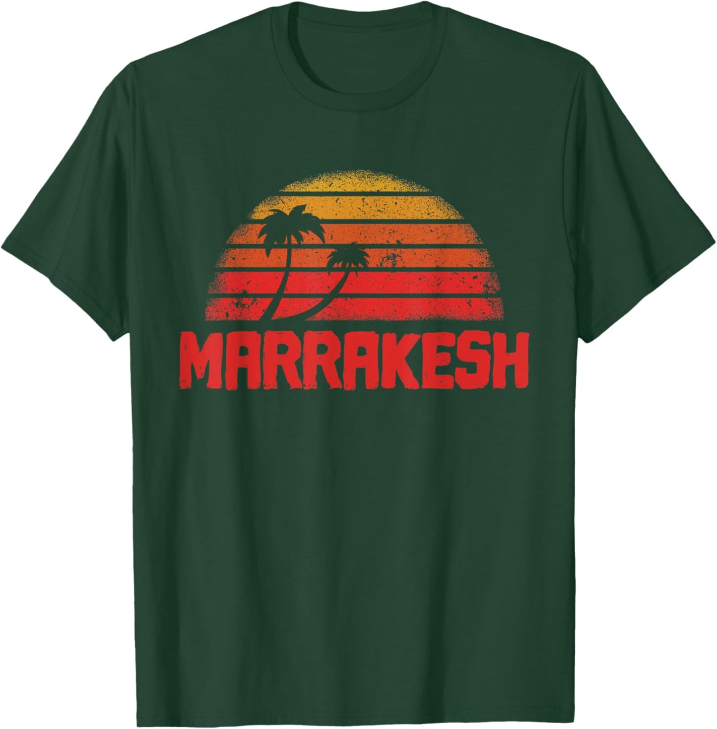 Marrakesh Vintage Retro 70s Throwback T-Shirt - T-Shirt | Forest