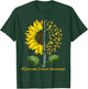Support Sarcoma Cancer Awareness Sunflower Yellow Ribbon T-Shirt - T-Shirt | Forest