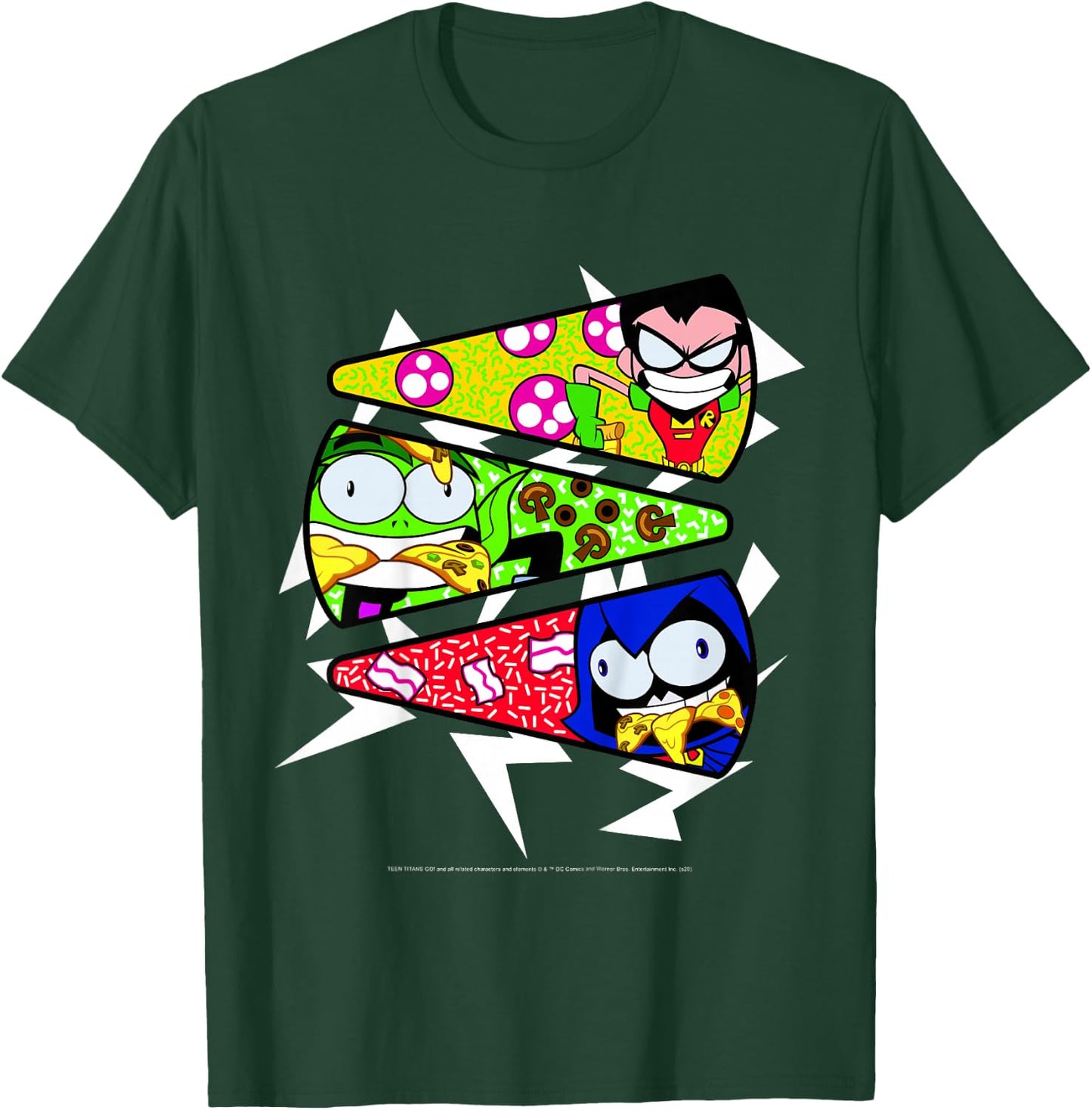 Kids DC Comics Teen Titans Go! Pizza Panels T-Shirt - T-Shirt | Forest
