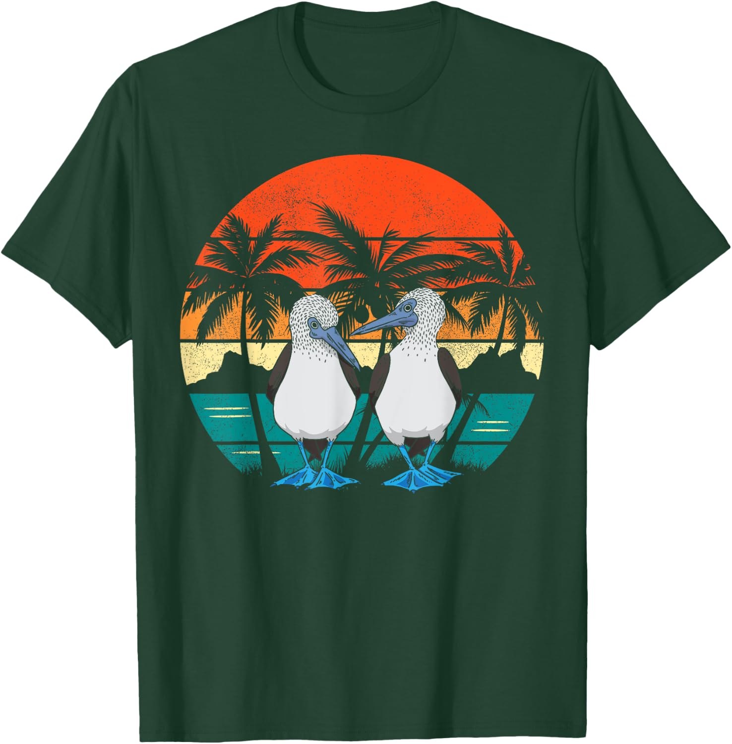 Seabirds Blue-footed Booby Galapagos Bird T-Shirt - T-Shirt | Forest