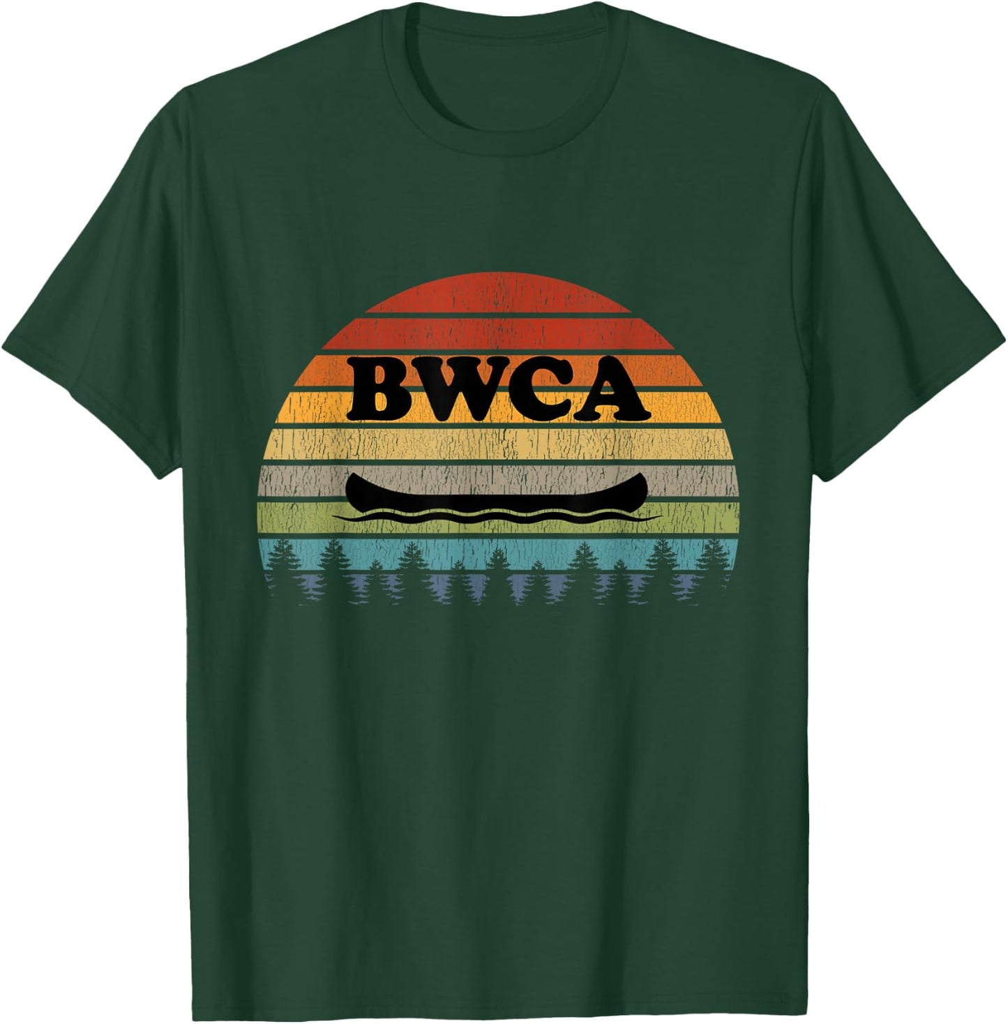 BWCA Minnesota Vintage Canoe T-Shirt - T-Shirt | Forest