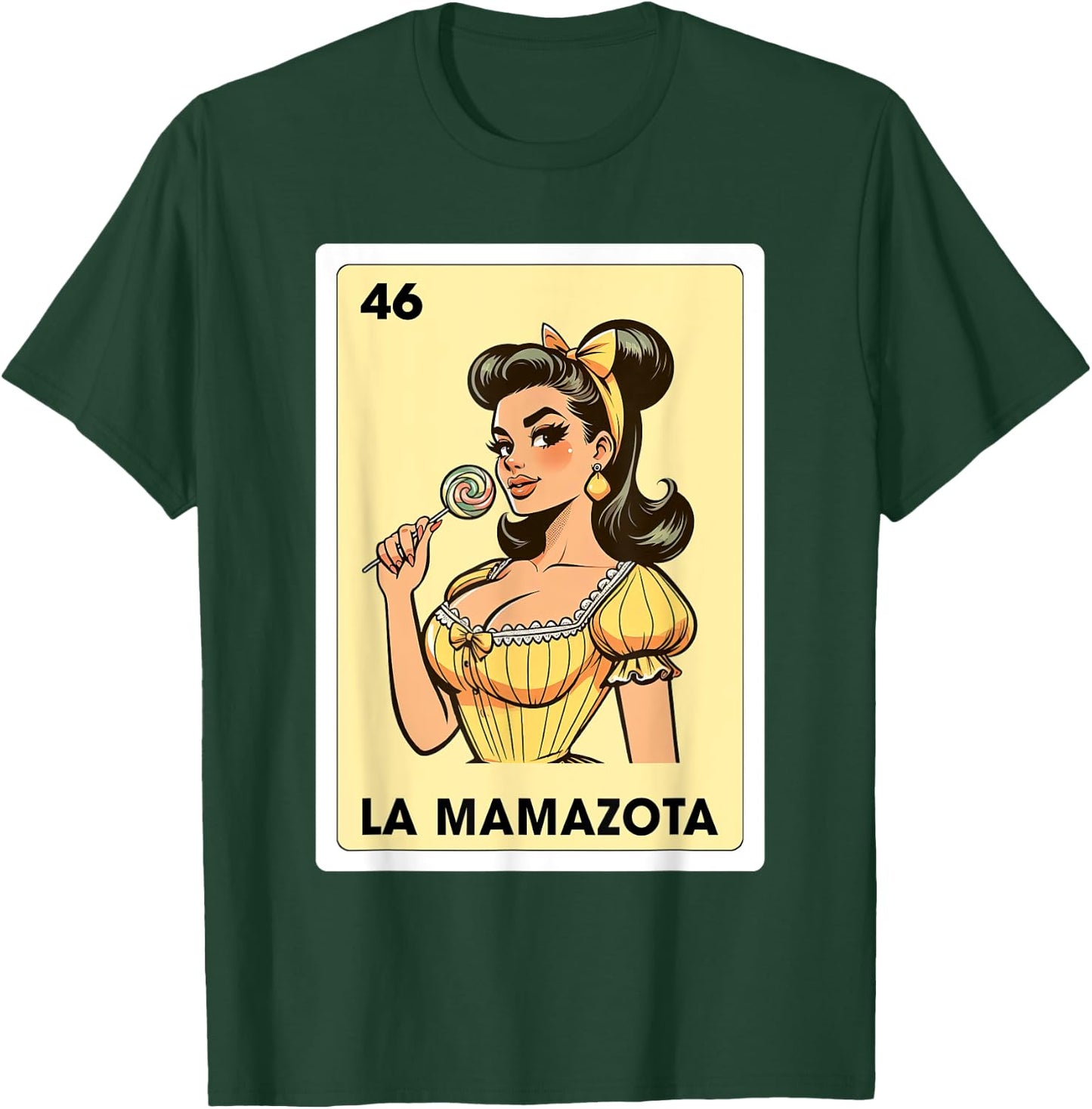 Mexicana Latina Mom Life La Mamazota Mexican Bingo Card T-Shirt - T-Shirt | Forest