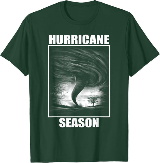 Hurricane Season Women Men Funny Hurricane T-Shirt - T-Shirt | Forest