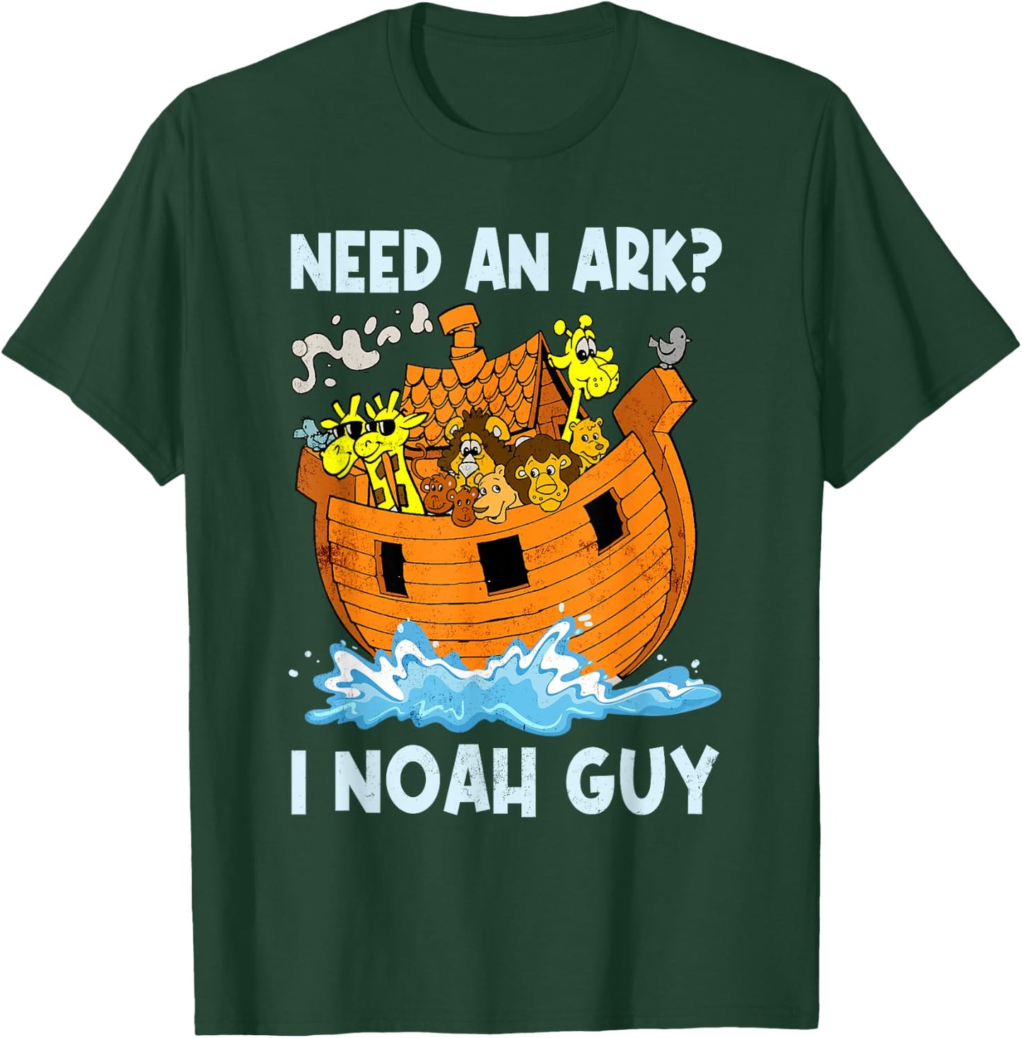 Need An Ark I Noah Guy Retro Christian Religion Bible Verse T-Shirt - T-Shirt | Forest