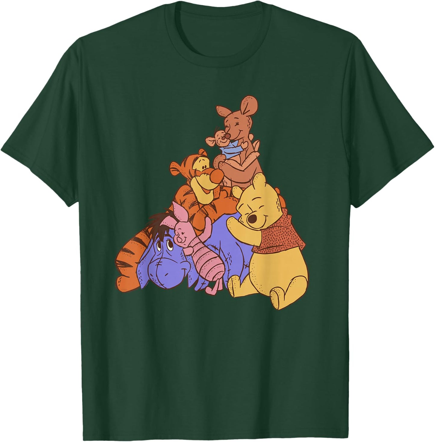Disney Winnie The Pooh Hundred Acre Kanga Roo Group Hug Small T-Shirt - T-Shirt | Forest