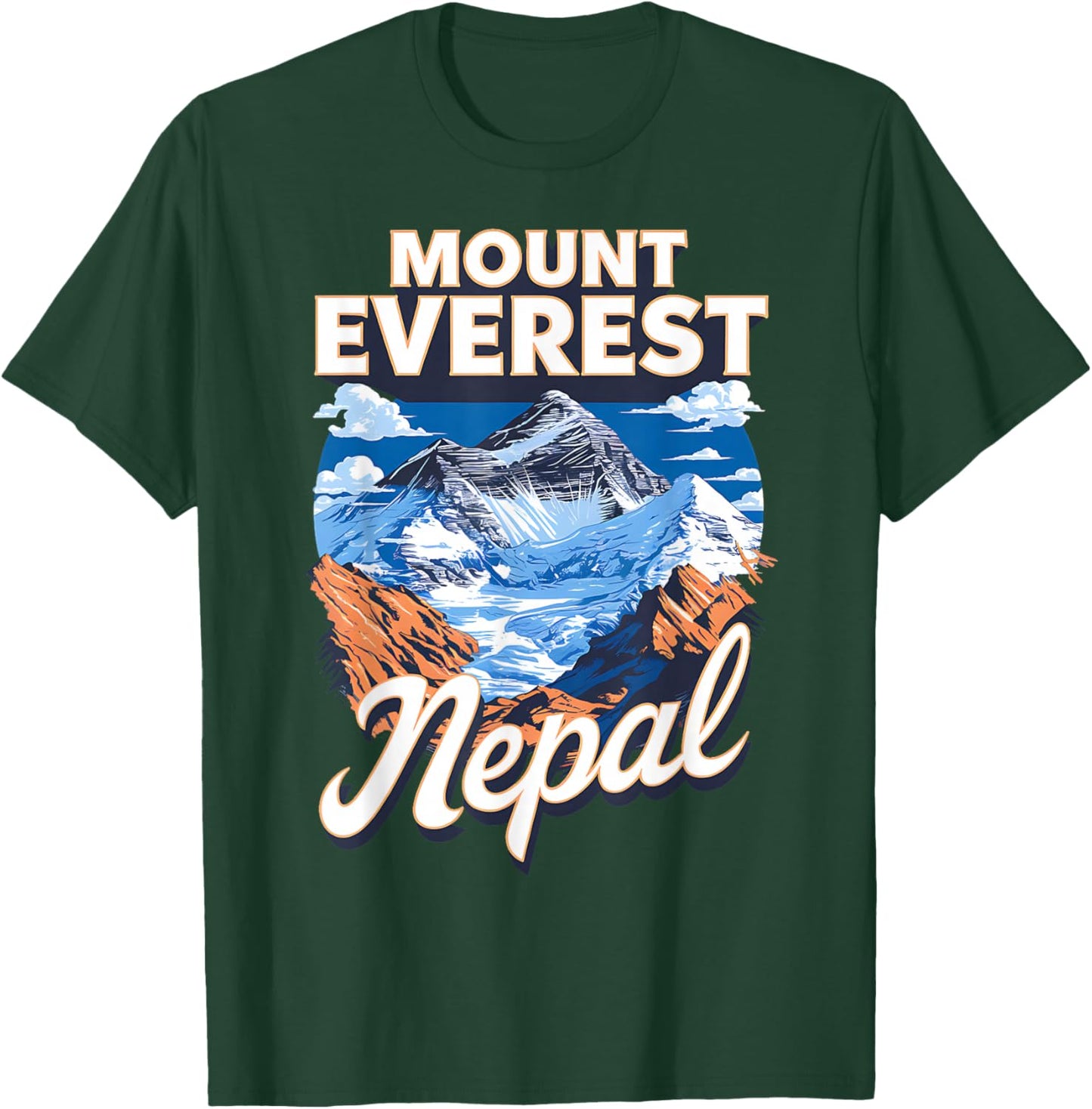 Scenic View of Mount Everest Nepal T-Shirt - T-Shirt | Forest