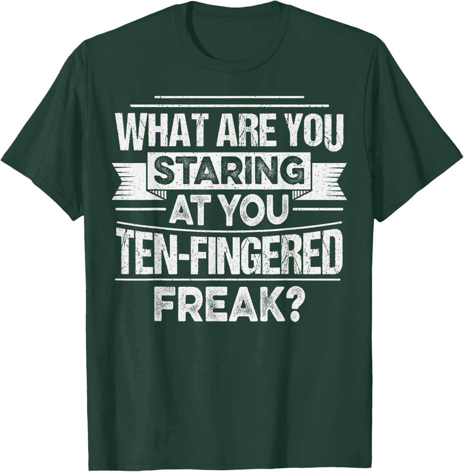 Thumb Amputation Quote for a Finger Amputation survivor T-Shirt - T-Shirt | Forest