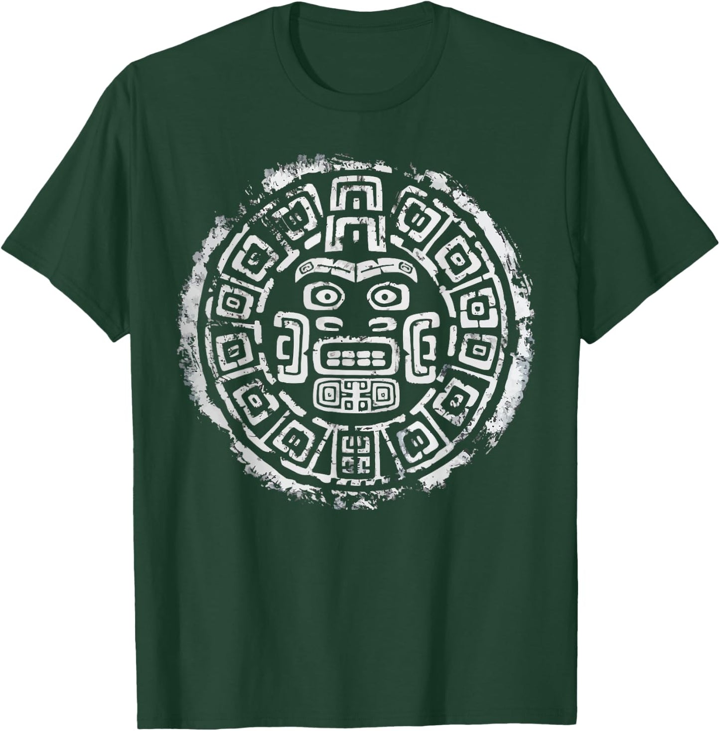 Aztec God Aztec Culture Mayan Indigenous Tlaloc Statue T-Shirt - T-Shirt | Forest