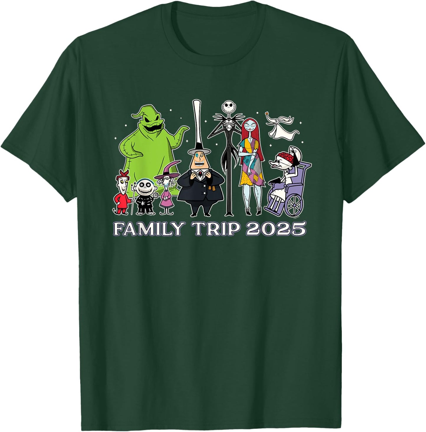 Disney The Nightmare Before Christmas Stars Family Trip 2025 T-Shirt - T-Shirt | Forest