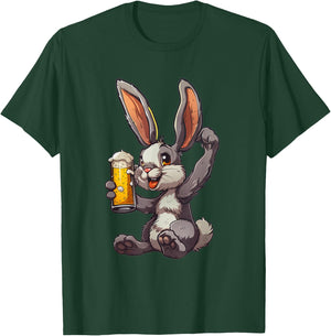 Easter Bunny Drinking a Cold Beer 's Day T-Shirt - T-Shirt | Forest