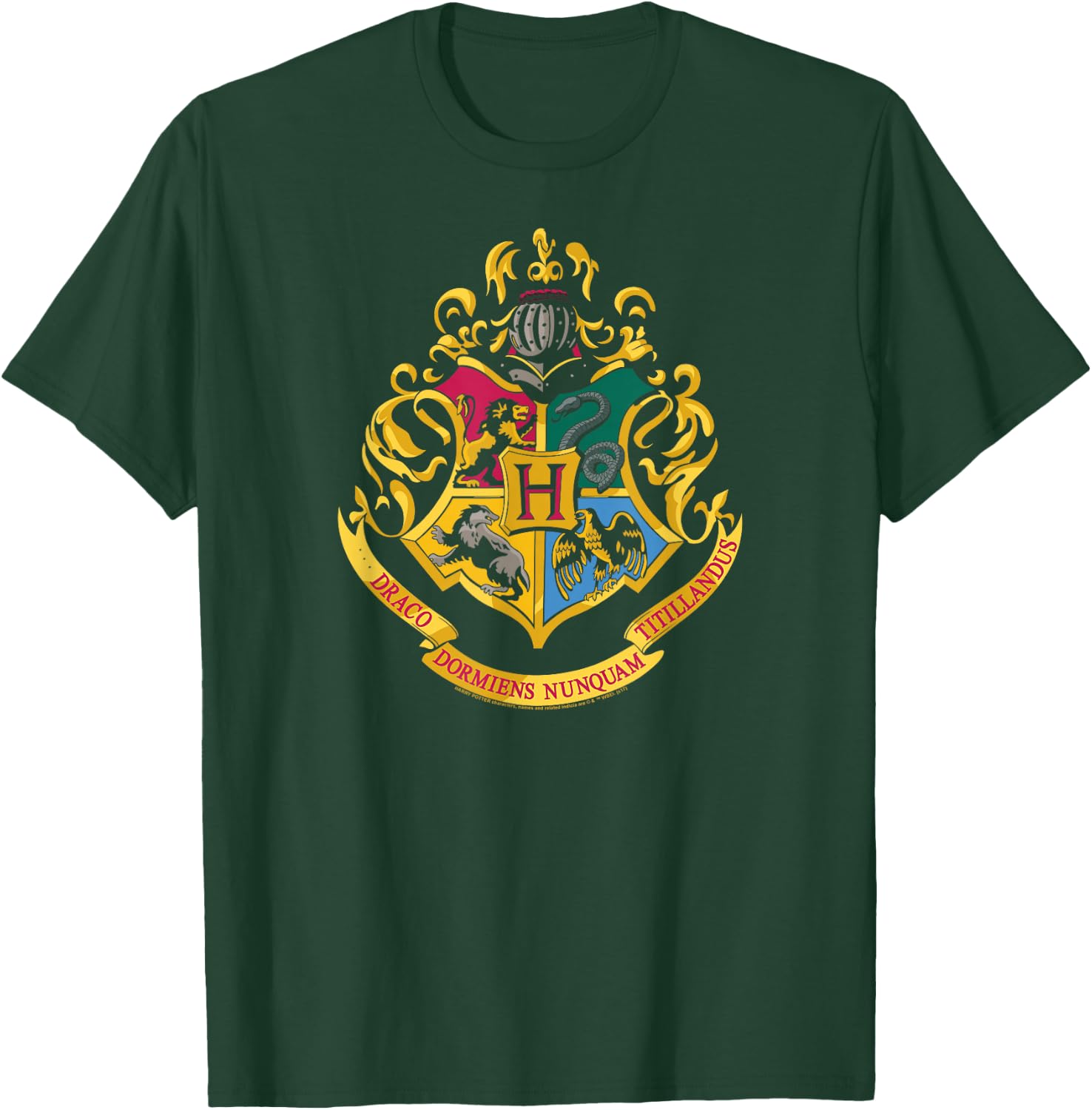 Harry Potter Hogwarts School Crest T-Shirt - T-Shirt | Forest