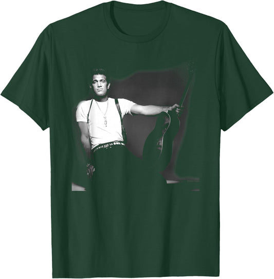 Singer Chris Isaak B&W Studio Photo By Simon Fowler T-Shirt - T-Shirt | Forest