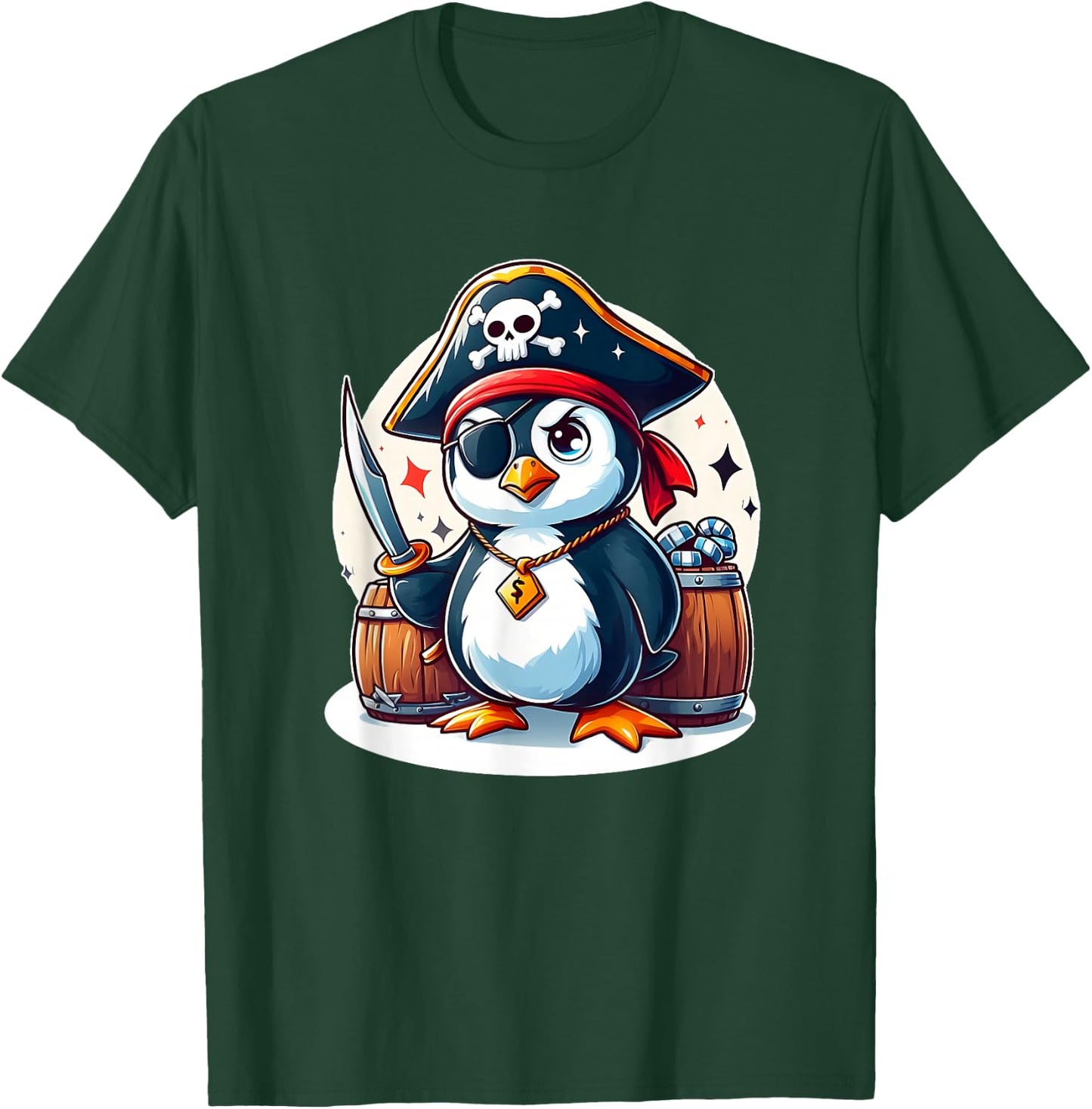 Pirate Penguin T-Shirt - T-Shirt | Forest
