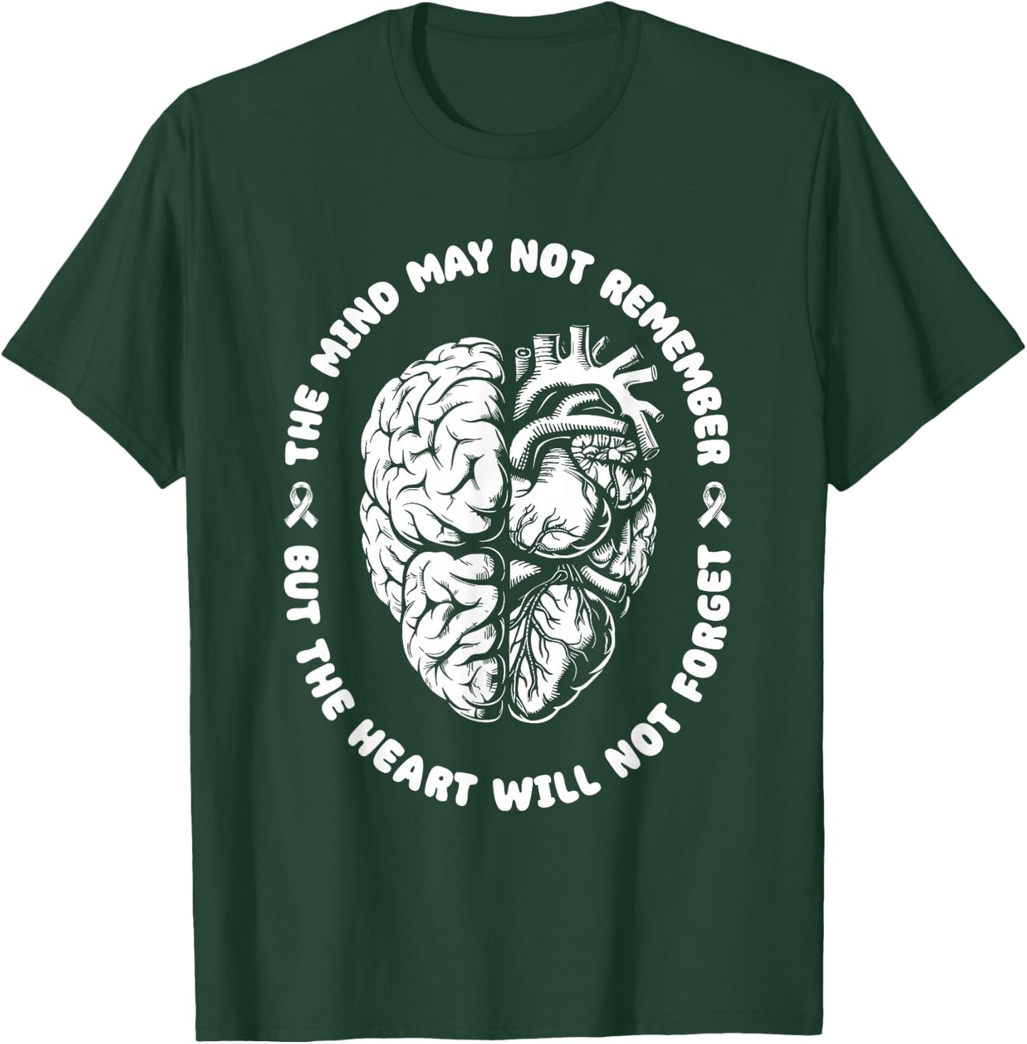 Alzheimers Awareness Dementia Brain Cure Alzheimers Support T-Shirt - T-Shirt | Forest