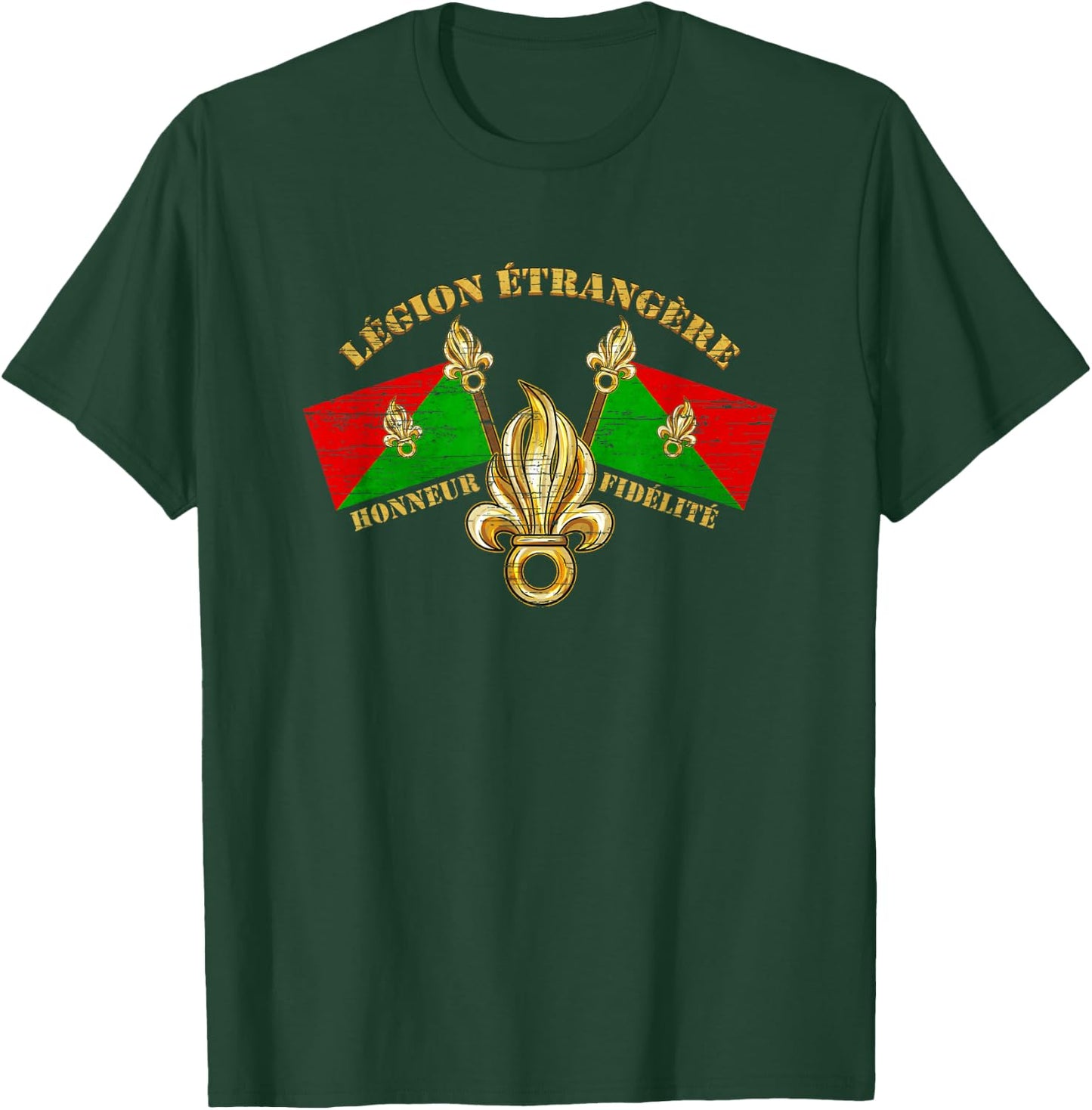 Legion Etrangere Honneur Fidelite French Foreign Legion T-Shirt - T-Shirt | Forest