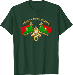 Legion Etrangere Honneur Fidelite French Foreign Legion T-Shirt - T-Shirt | Forest