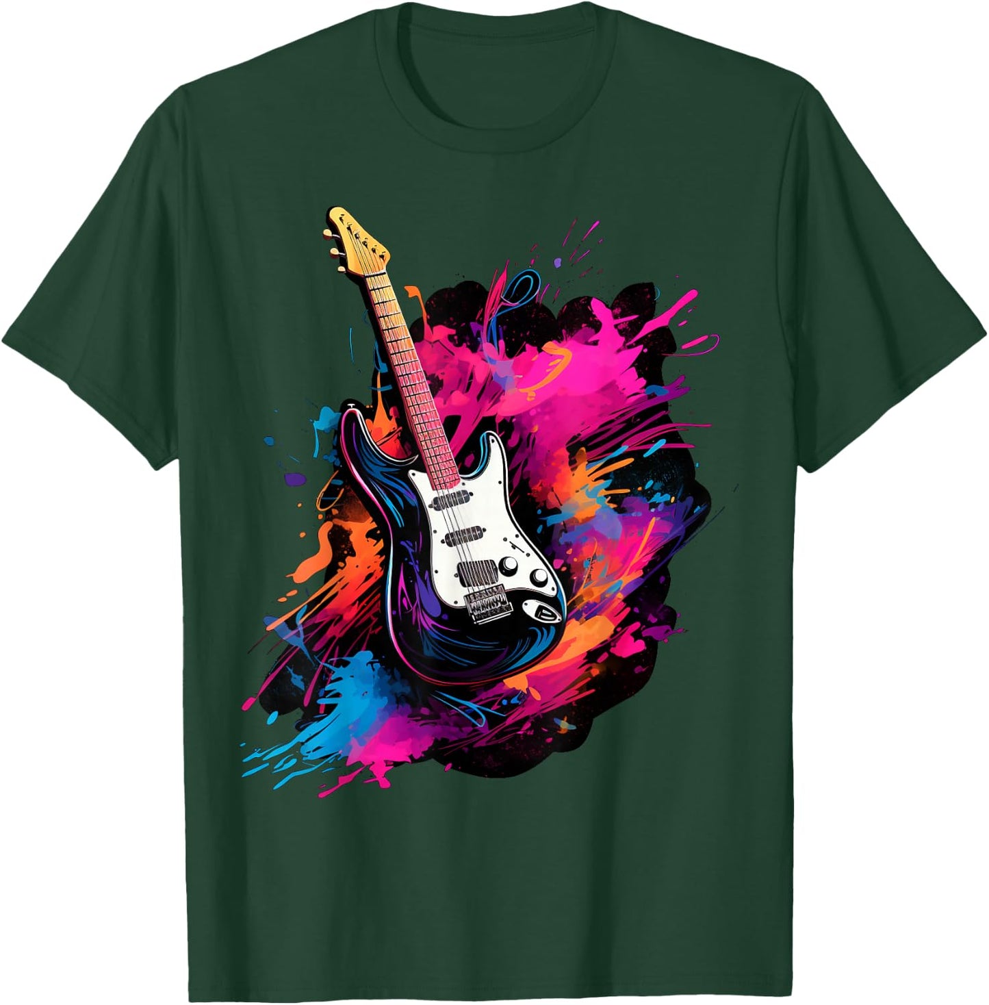 Men, Women and Kids Electric Guitar T-Shirt - T-Shirt | Forest