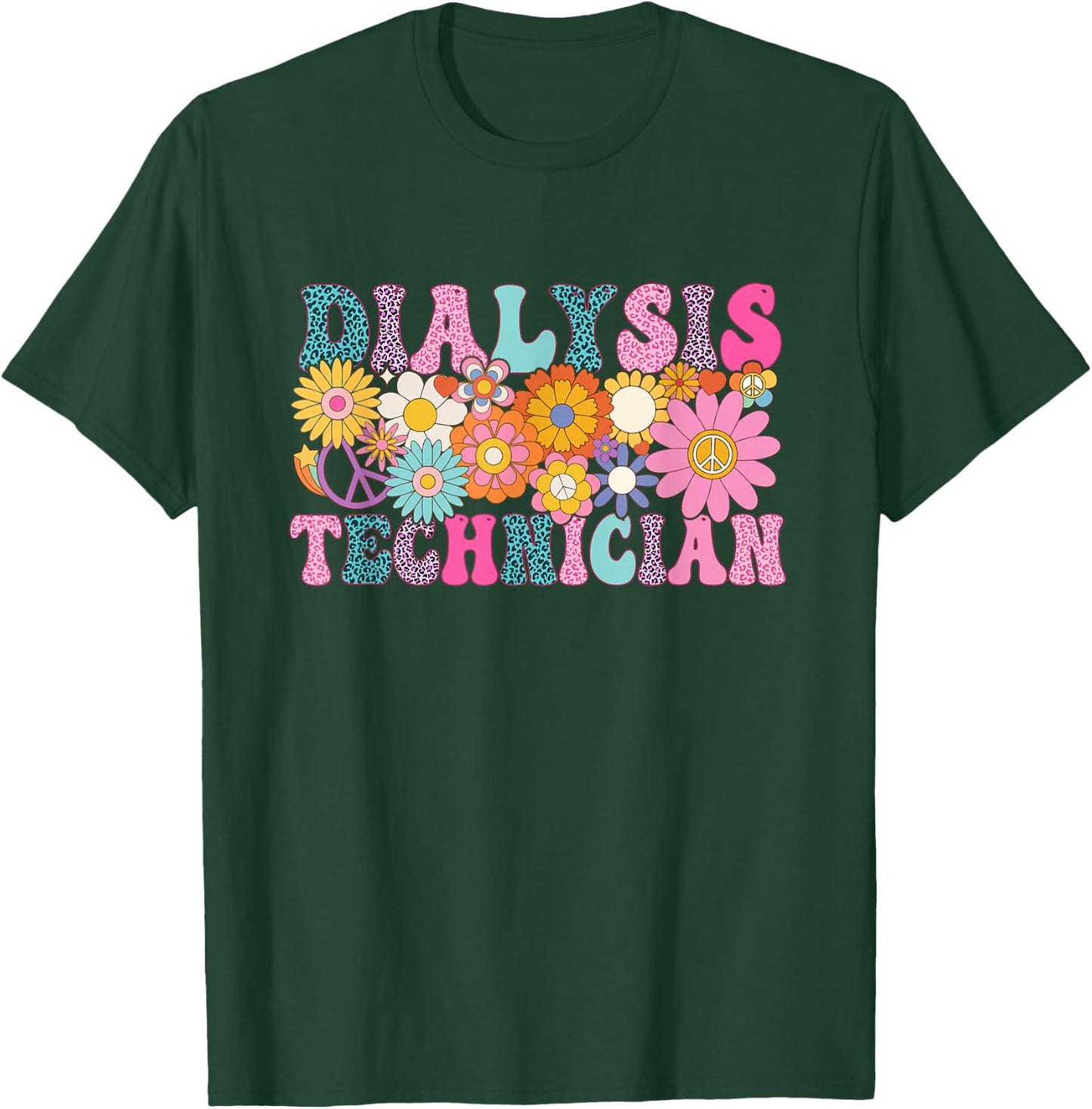 Dialysis Technician Week Groovy Appreciation Day T-Shirt - T-Shirt | Forest