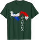 Panama Map Outline Panamanian Flag Panama Travel T-Shirt - T-Shirt | Forest