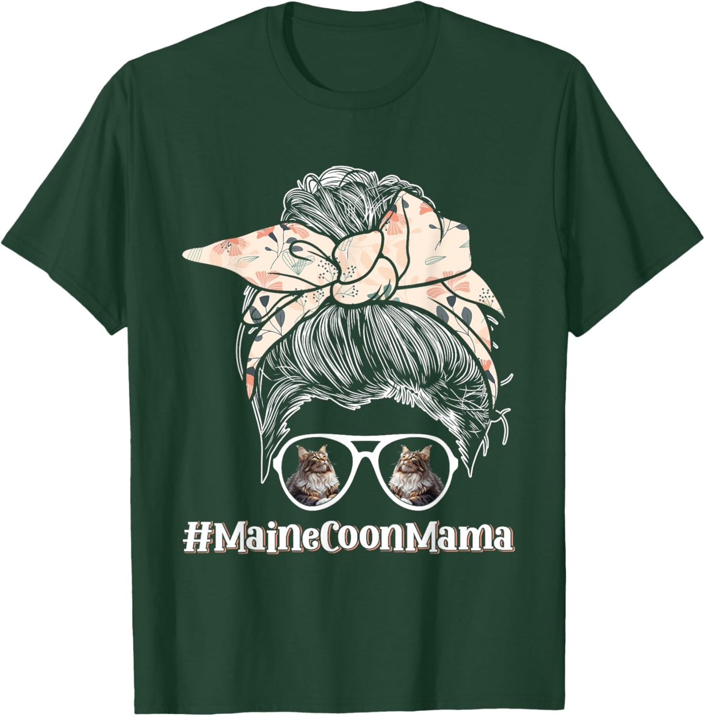 MAINE COON MAMA Maine Coon Cat Owner Main Coon T-Shirt - T-Shirt | Forest