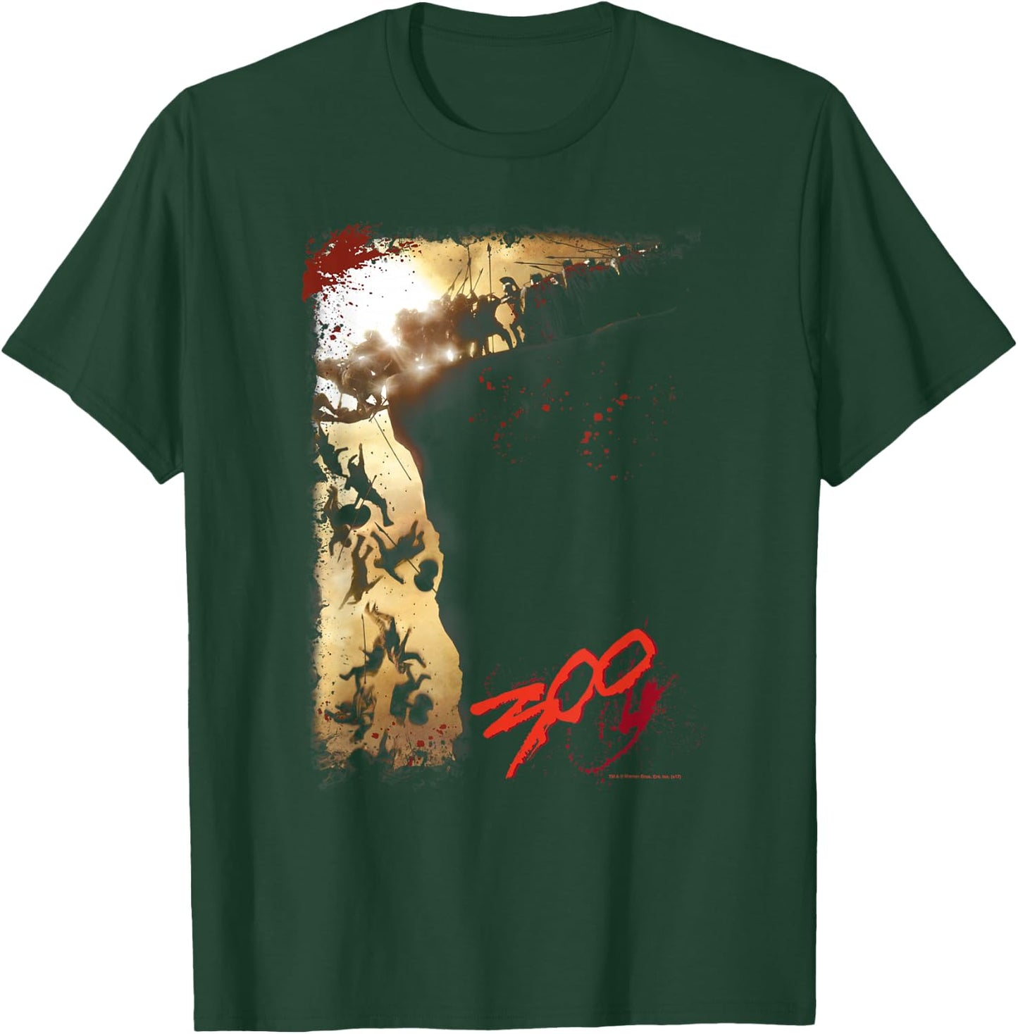 300 Movie The Cliff T-Shirt - T-Shirt | Forest